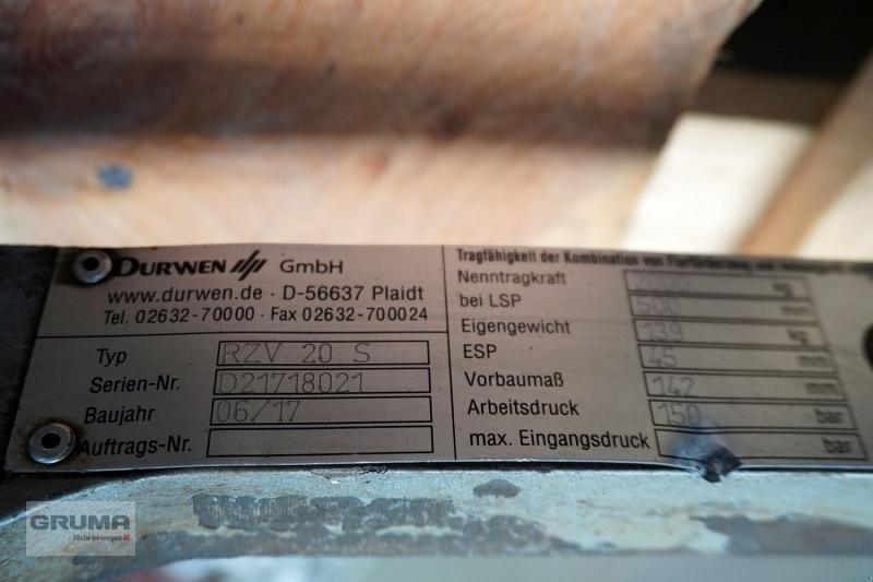Sonstige Teile типа Durwen RZV 20 S, Gebrauchtmaschine в Friedberg-Derching (Фотография 4)