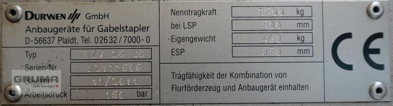 Sonstige Teile typu Durwen UZV 25 CS, Gebrauchtmaschine v Friedberg-Derching (Obrázek 4)