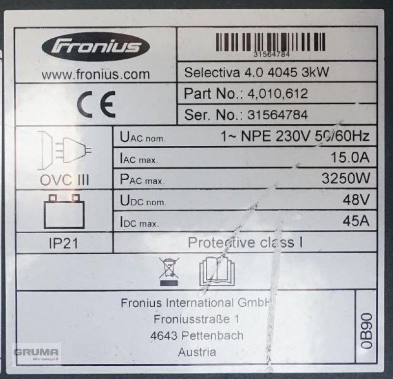 Sonstige Teile des Typs Fronius Selectiva 4.0  4045 3kW, Gebrauchtmaschine in Friedberg-Derching (Bild 6)
