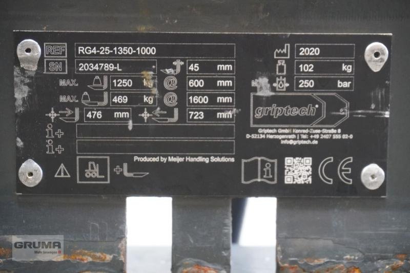 Sonstige Teile a típus Griptech GRIPTECH RG4-25-1350-1000, Gebrauchtmaschine ekkor: Friedberg-Derching (Kép 5)