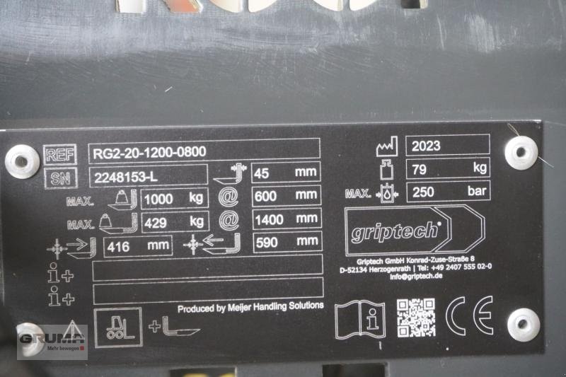 Sonstige Teile del tipo Griptech RG2-20-1200-0800, Gebrauchtmaschine In Friedberg-Derching (Immagine 4)