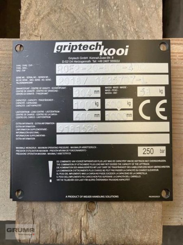 Sonstige Teile a típus Griptech RGE2 20 800/400, Gebrauchtmaschine ekkor: Friedberg-Derching (Kép 3)