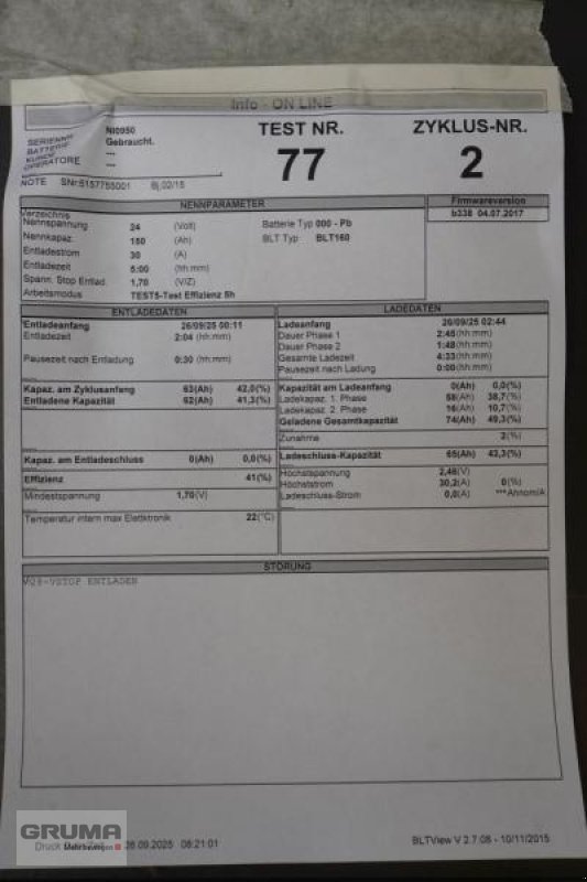 Sonstige Teile des Typs Gruma 24 Volt 2 PzB 150 Ah, Gebrauchtmaschine in Friedberg-Derching (Bild 6)