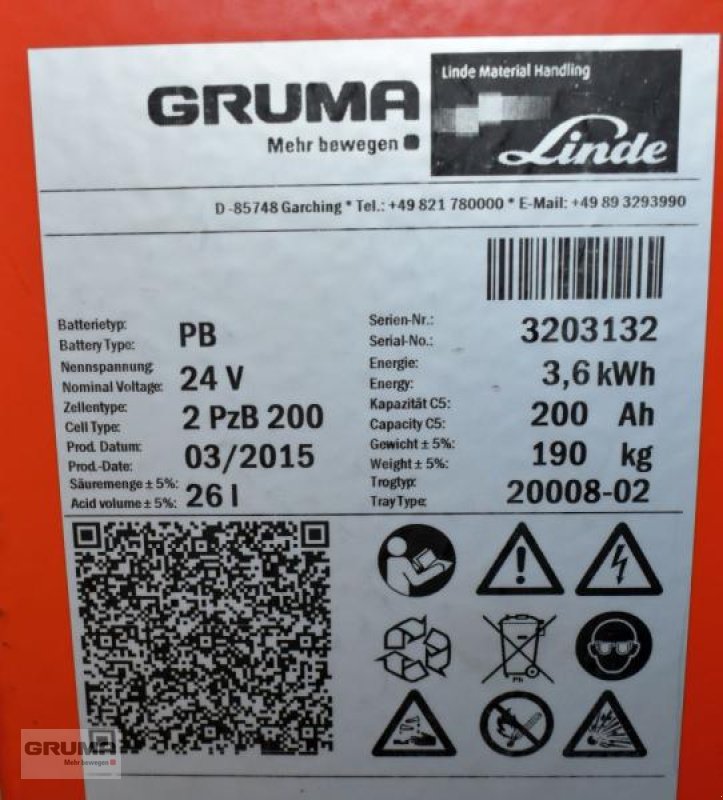 Sonstige Teile du type Gruma 24 Volt 2 PzB 200 Ah, Gebrauchtmaschine en Friedberg-Derching (Photo 5)