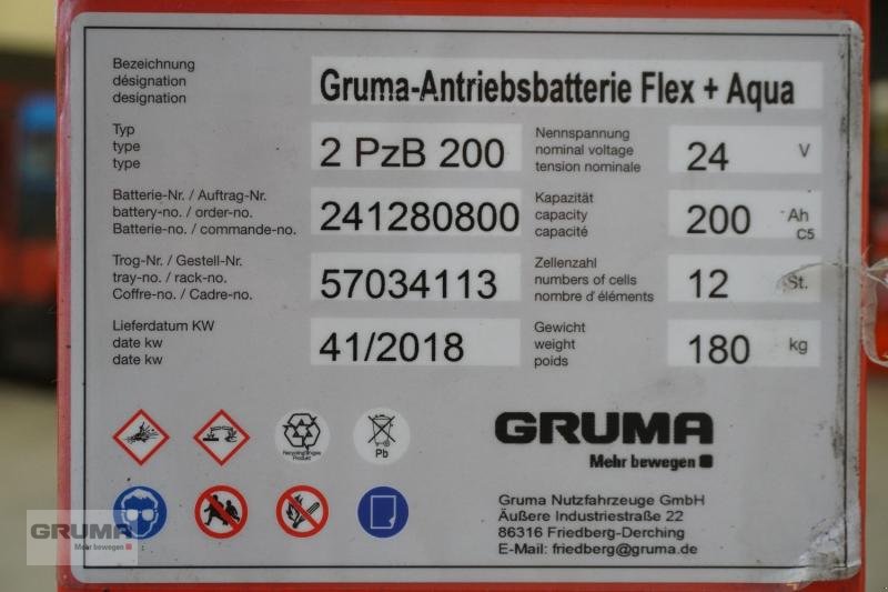 Sonstige Teile typu Gruma 24 Volt 2 PzB 200 Ah, Gebrauchtmaschine v Friedberg-Derching (Obrázek 3)