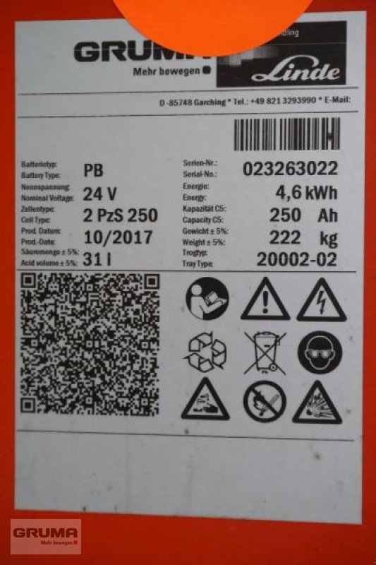 Sonstige Teile типа Gruma 24 Volt 2 PzS 250 Ah, Gebrauchtmaschine в Friedberg-Derching (Фотография 5)