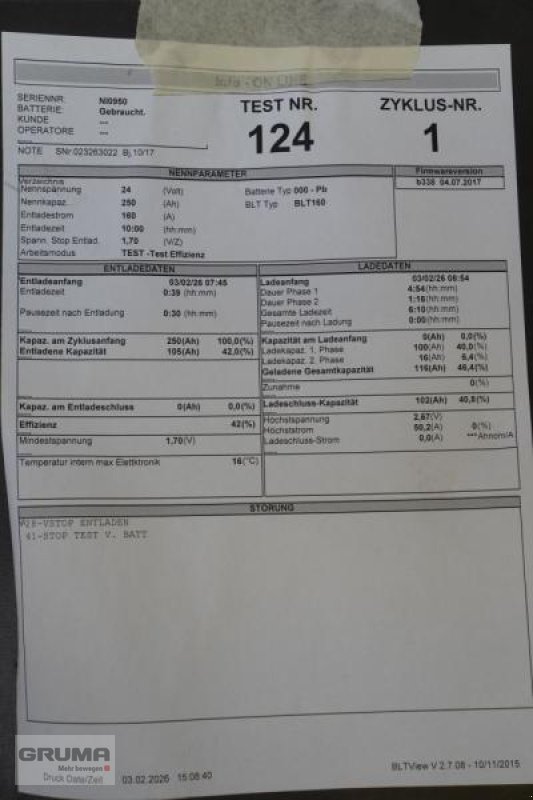 Sonstige Teile типа Gruma 24 Volt 2 PzS 250 Ah, Gebrauchtmaschine в Friedberg-Derching (Фотография 6)