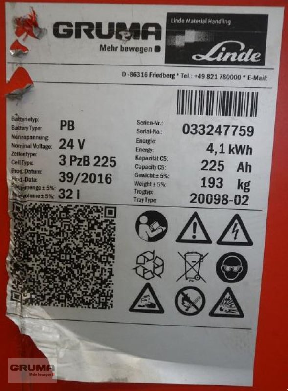 Sonstige Teile typu Gruma 24 Volt 3 PzB 225 Ah, Gebrauchtmaschine v Friedberg-Derching (Obrázek 5)