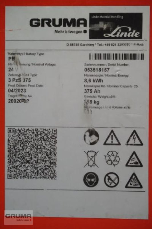 Sonstige Teile des Typs Gruma 24 Volt 3 PzS 375 Ah, Gebrauchtmaschine in Friedberg-Derching (Bild 5)