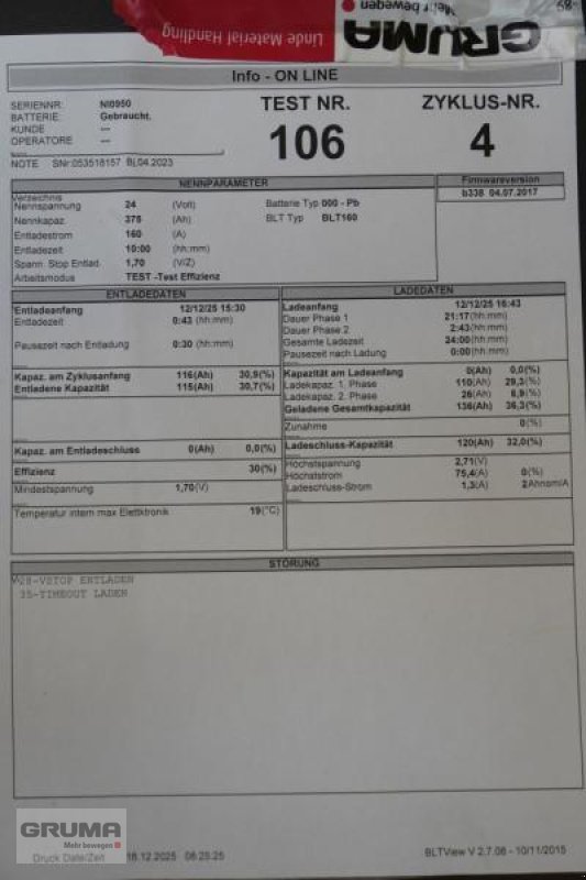 Sonstige Teile des Typs Gruma 24 Volt 3 PzS 375 Ah, Gebrauchtmaschine in Friedberg-Derching (Bild 6)