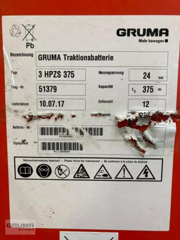 Sonstige Teile typu Gruma 24 Volt 3 PzS 375 Ah, Gebrauchtmaschine w Friedberg-Derching (Zdjęcie 3)