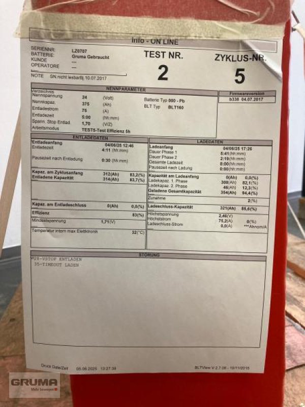 Sonstige Teile typu Gruma 24 Volt 3 PzS 375 Ah, Gebrauchtmaschine w Friedberg-Derching (Zdjęcie 6)