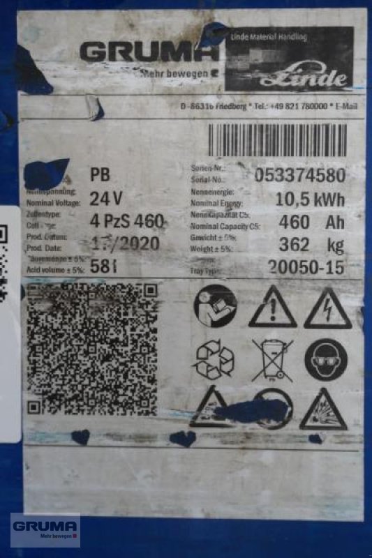 Sonstige Teile typu Gruma 24 Volt 4 PzS 460 Ah, Gebrauchtmaschine v Friedberg-Derching (Obrázek 5)