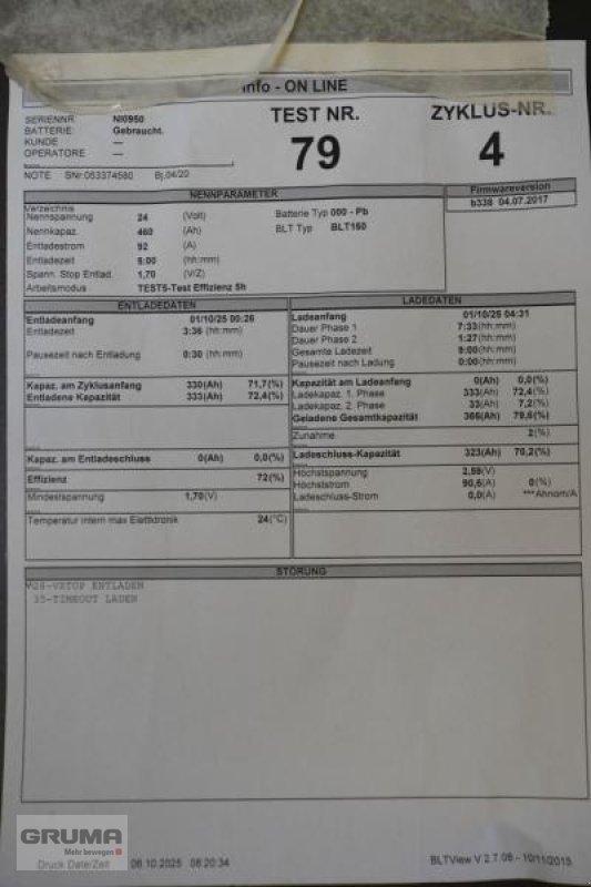 Sonstige Teile typu Gruma 24 Volt 4 PzS 460 Ah, Gebrauchtmaschine v Friedberg-Derching (Obrázek 6)