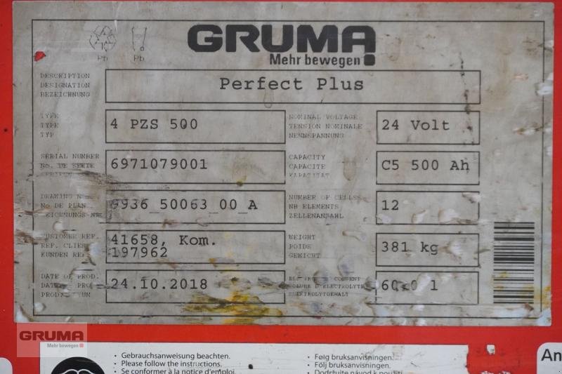 Sonstige Teile des Typs Gruma 24 Volt 4 PzS 500 Ah, Gebrauchtmaschine in Friedberg-Derching (Bild 5)