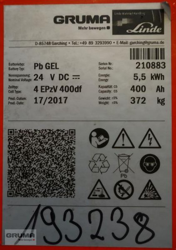 Sonstige Teile del tipo Gruma 24 Volt 4 PzV 400 Ah, Gebrauchtmaschine In Friedberg-Derching (Immagine 5)