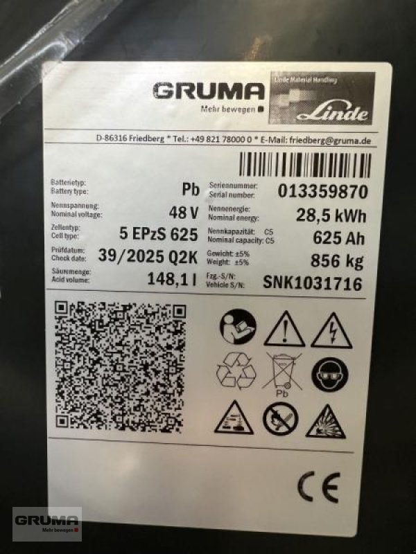 Sonstige Teile typu Gruma 48 Volt 5 PzS 625 Ah, Gebrauchtmaschine v Friedberg-Derching (Obrázek 5)