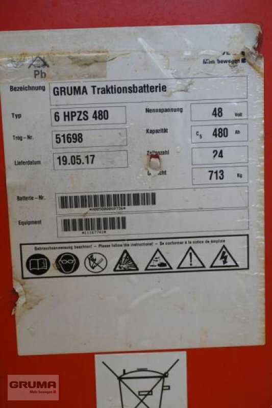 Sonstige Teile typu Gruma 48 Volt 6 PzS 480 Ah, Gebrauchtmaschine v Friedberg-Derching (Obrázek 5)