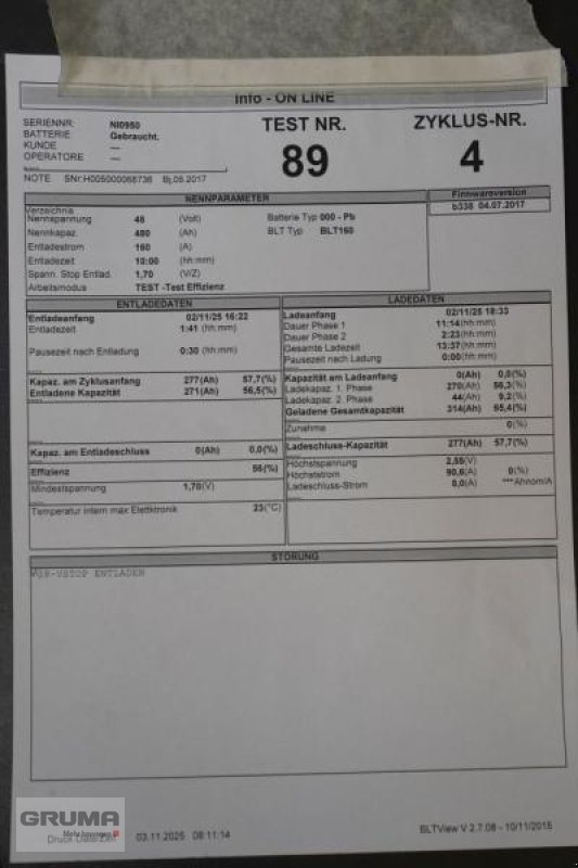 Sonstige Teile typu Gruma 48 Volt 6 PzS 480 Ah, Gebrauchtmaschine v Friedberg-Derching (Obrázek 6)