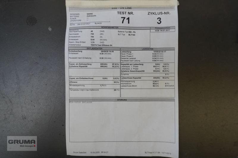 Sonstige Teile tip Gruma 48 Volt 6 PzS 750 Ah, Gebrauchtmaschine in Friedberg-Derching (Poză 6)