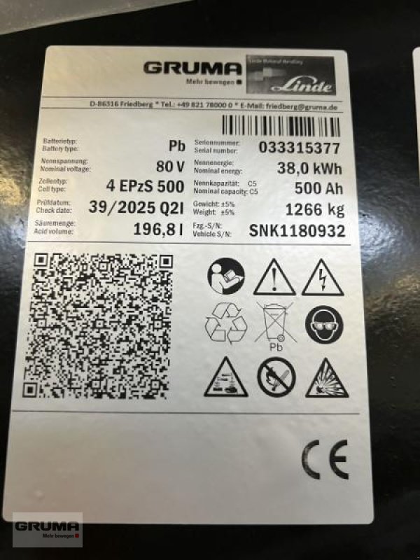 Sonstige Teile des Typs Gruma 80 Volt 4 PzS 500 Ah, Gebrauchtmaschine in Friedberg-Derching (Bild 5)