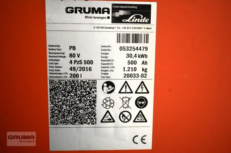 Sonstige Teile typu Gruma 80 Volt 4 PzS 500 Ah, Gebrauchtmaschine w Friedberg-Derching (Zdjęcie 6)