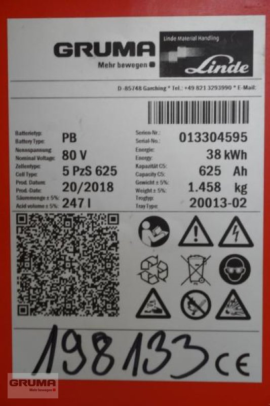 Sonstige Teile типа Gruma 80 Volt 5 PzS 625 Ah, Gebrauchtmaschine в Friedberg-Derching (Фотография 5)