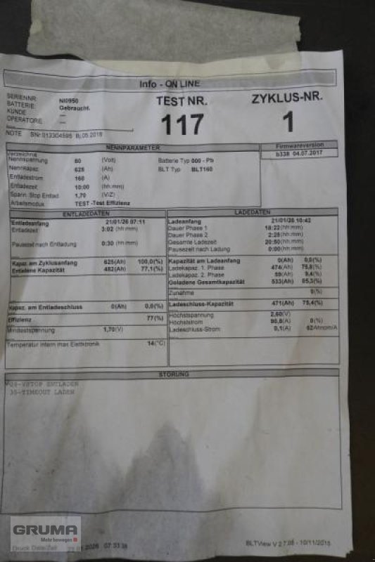 Sonstige Teile типа Gruma 80 Volt 5 PzS 625 Ah, Gebrauchtmaschine в Friedberg-Derching (Фотография 6)