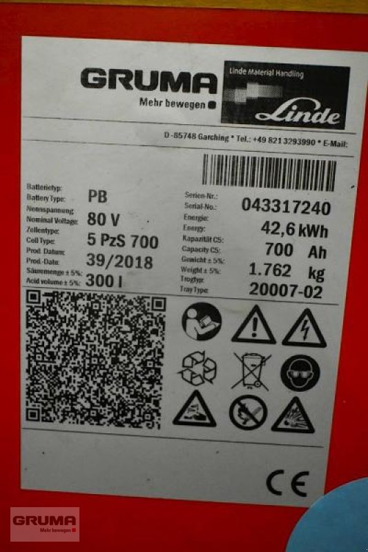 Sonstige Teile of the type Gruma 80 Volt 5 PzS 700 Ah, Gebrauchtmaschine in Friedberg-Derching (Picture 5)