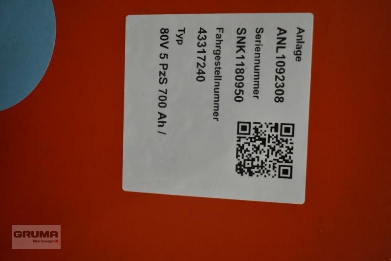 Sonstige Teile of the type Gruma 80 Volt 5 PzS 700 Ah, Gebrauchtmaschine in Friedberg-Derching (Picture 6)