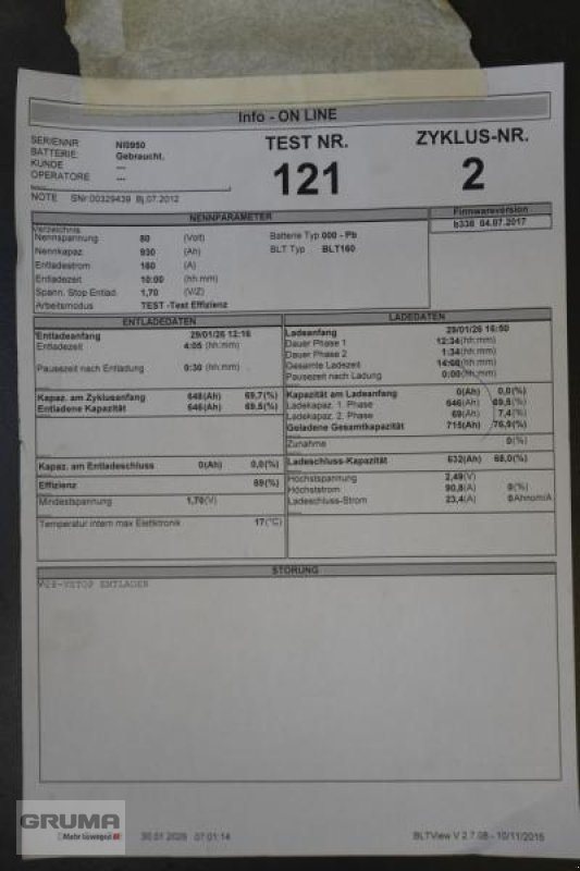 Sonstige Teile del tipo Gruma 80 Volt 6 PzS 930 Ah, Gebrauchtmaschine en Friedberg-Derching (Imagen 6)