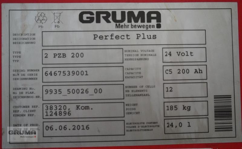 Sonstige Teile van het type Hawker 24 Volt 2 PzB 200 Ah, Gebrauchtmaschine in Friedberg-Derching (Foto 5)