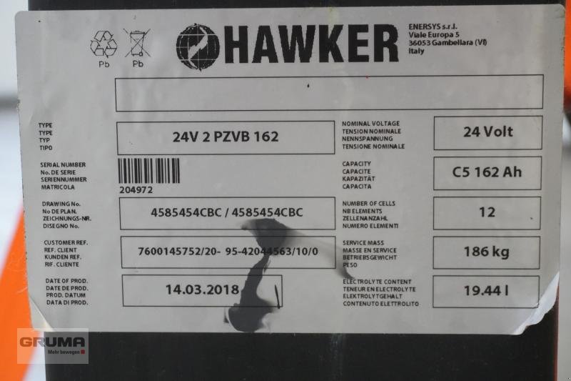 Sonstige Teile du type Hawker 24 Volt 2 PzV 162 Ah, Gebrauchtmaschine en Friedberg-Derching (Photo 5)