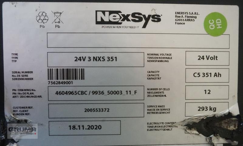 Sonstige Teile des Typs Hawker 24 Volt 3 NXS 351 Ah, Gebrauchtmaschine in Friedberg-Derching (Bild 6)