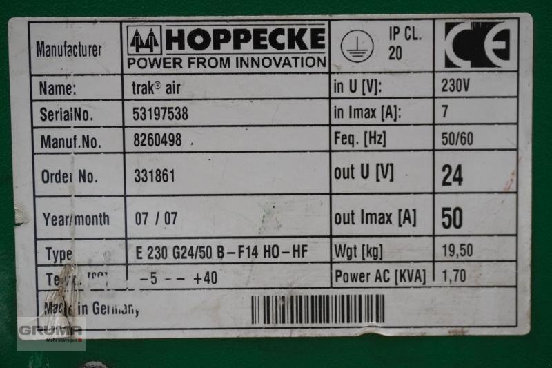 Sonstige Teile des Typs Hoppecke  trak air E 230 G24/50 B-F14 H0-HF, Gebrauchtmaschine in Friedberg-Derching (Bild 6)