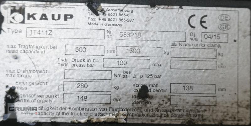 Sonstige Teile typu Kaup 1T411Z, Gebrauchtmaschine v Friedberg-Derching (Obrázek 4)