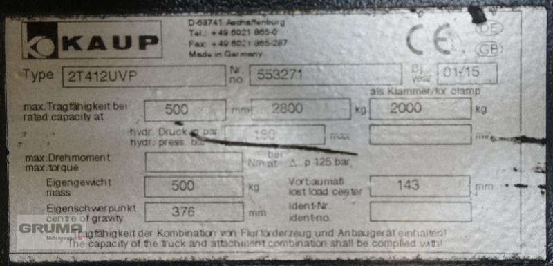 Sonstige Teile typu Kaup 2T412UVP, Gebrauchtmaschine v Friedberg-Derching (Obrázek 4)