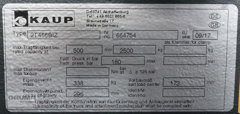 Sonstige Teile typu Kaup 2T466BIZ, Gebrauchtmaschine v Friedberg-Derching (Obrázek 4)