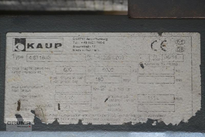 Sonstige Teile типа Kaup 4,8T160B, Breite 1350 mm, Gebrauchtmaschine в Friedberg-Derching (Фотография 4)