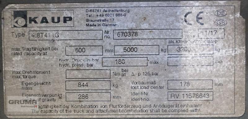 Sonstige Teile des Typs Kaup 4,8T411G, Gebrauchtmaschine in Friedberg-Derching (Bild 5)