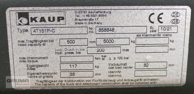 Sonstige Teile типа Kaup 4T151P-C B=1200 mm, Gebrauchtmaschine в Friedberg-Derching (Фотография 3)