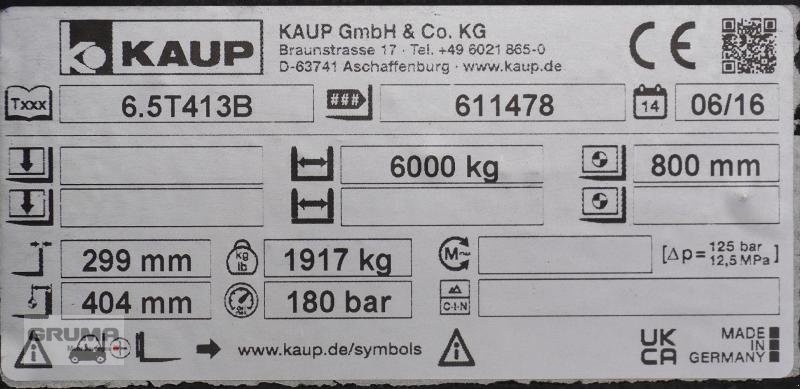 Sonstige Teile от тип Kaup 6,5T413B, Gebrauchtmaschine в Friedberg-Derching (Снимка 4)