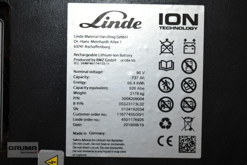 Sonstige Teile typu Linde 90 Volt  737 Ah, Gebrauchtmaschine v Friedberg-Derching (Obrázek 5)