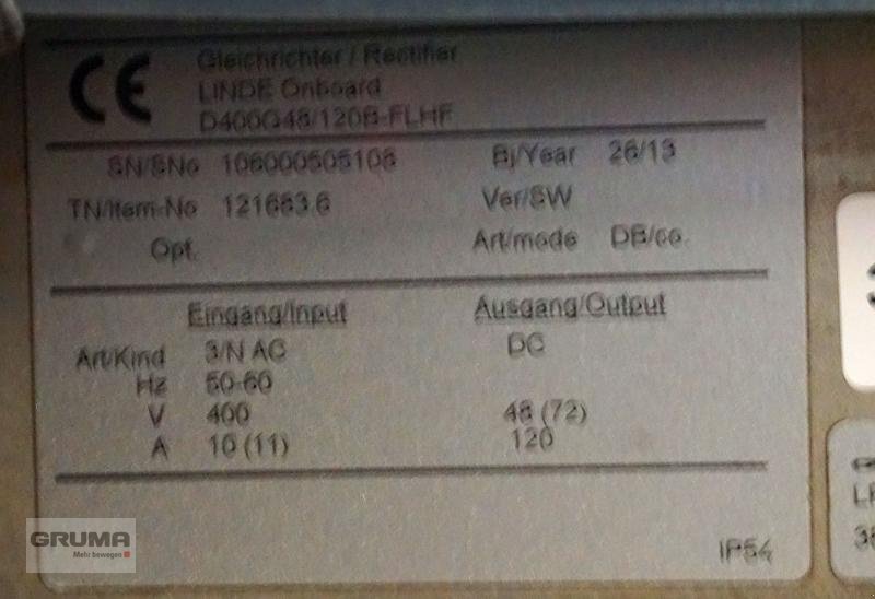 Sonstige Teile типа Linde integr. LDG 48 V/120 A, Gebrauchtmaschine в Friedberg-Derching (Фотография 2)