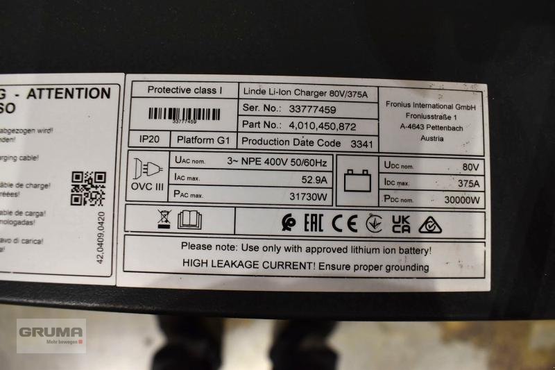 Sonstige Teile tipa Linde Li-Ion Charger 80 V 375 A, Gebrauchtmaschine u Friedberg-Derching (Slika 6)