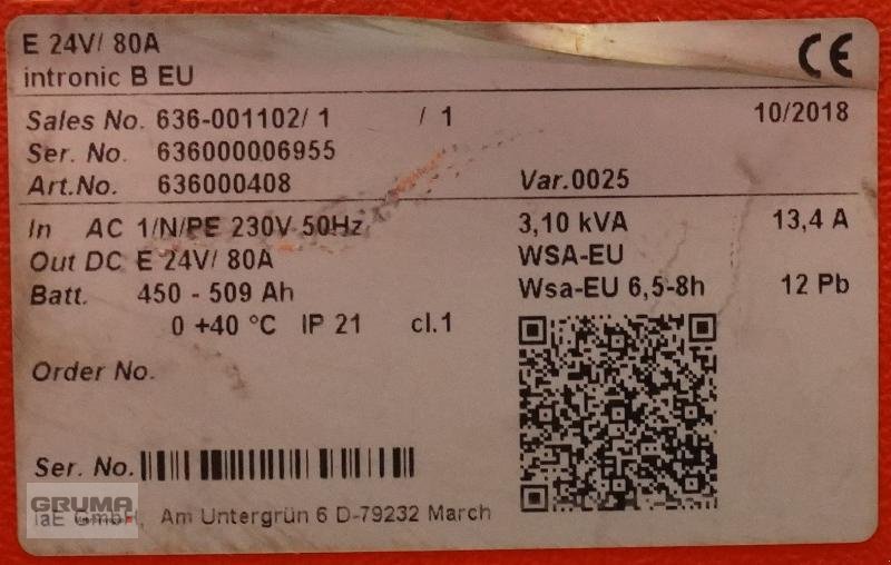 Sonstige Teile a típus Rottmann Automation Intronic B EU E 24V/80A, Gebrauchtmaschine ekkor: Friedberg-Derching (Kép 6)