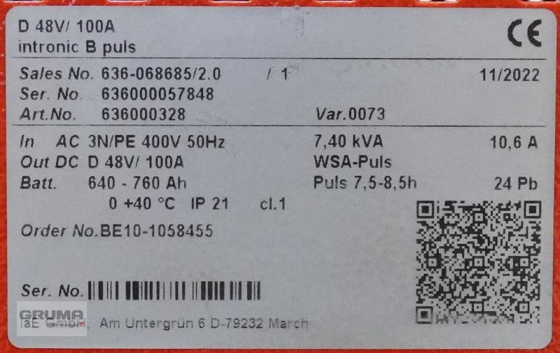 Sonstige Teile typu Rottmann Automation intronic B puls D 48V/100A, Gebrauchtmaschine w Friedberg-Derching (Zdjęcie 6)