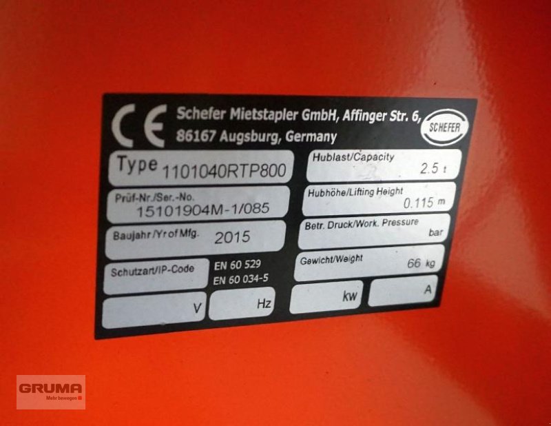 Sonstige Teile des Typs Schefer 1101040RTP800, Gebrauchtmaschine in Friedberg-Derching (Bild 3)