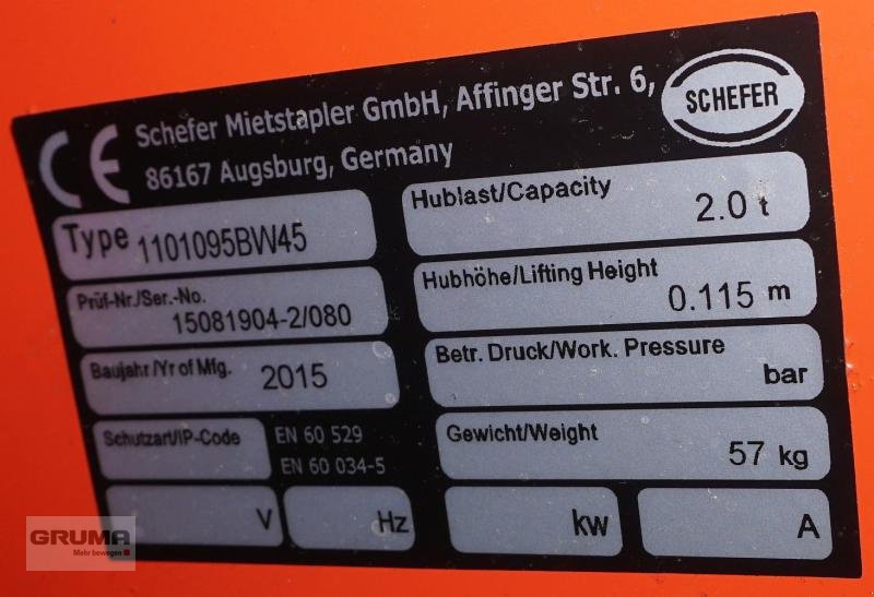 Sonstige Teile des Typs Schefer 1101095BW45, Gebrauchtmaschine in Friedberg-Derching (Bild 4)
