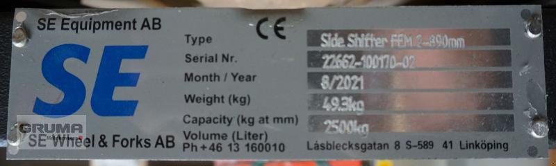 Sonstige Teile des Typs Soil and Seed Equipment Sideshifter SE 0890mm/2500kg/FEM 2, Gebrauchtmaschine in Friedberg-Derching (Bild 2)
